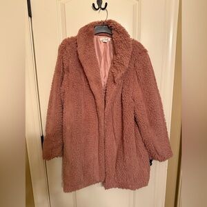 Simply Noelle Pink Fuzzy Coat